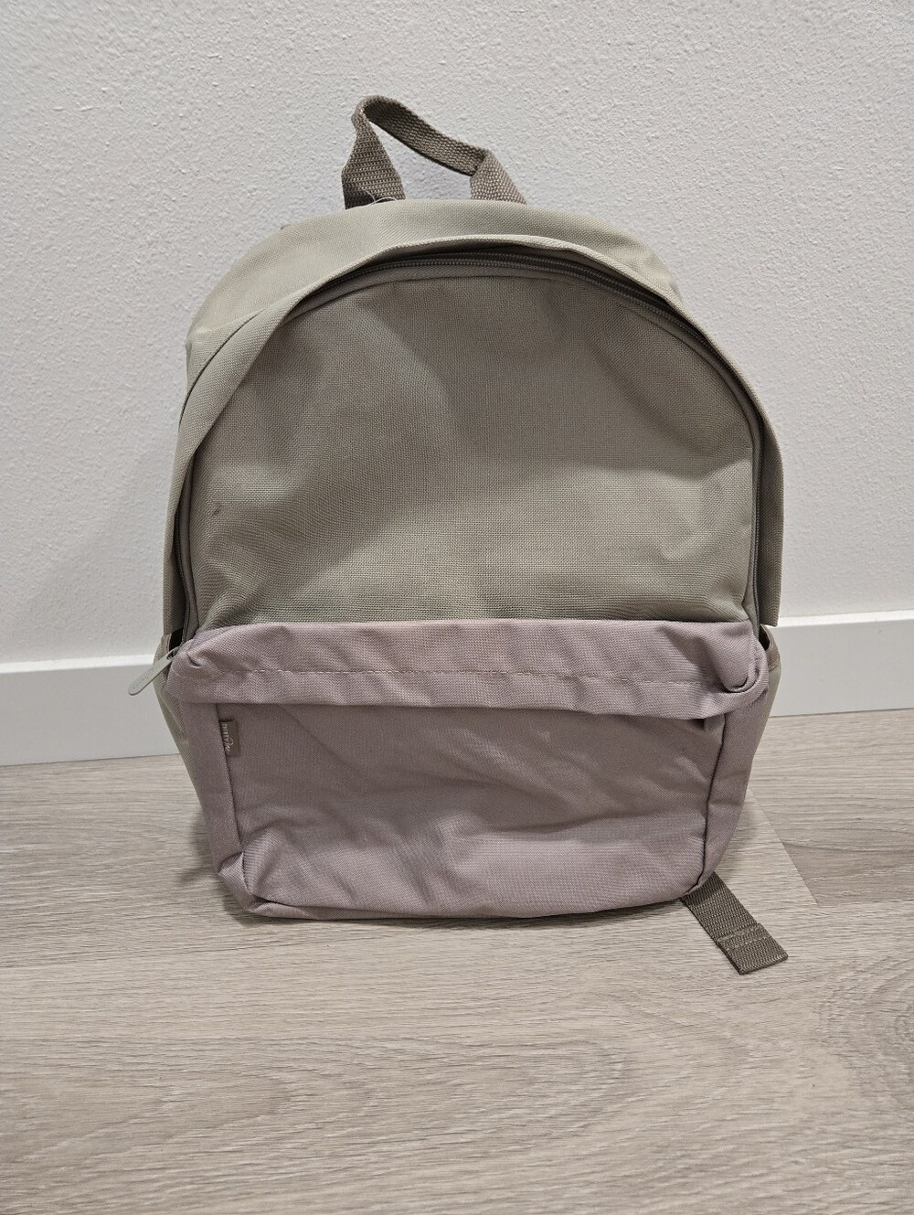 Thirty One Neutral Two-Tone Canvas Backpack - Green & Gray